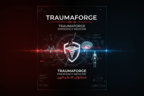 TraumaForge — Vol. 06 · Emergency Medicine | TraumaForge — المجلد 06 · طب الطوارئ